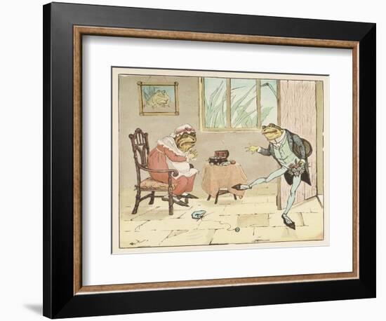 "A Frog He Would A-Wooing Go" 2 of 4-Randolph Caldecott-Framed Art Print