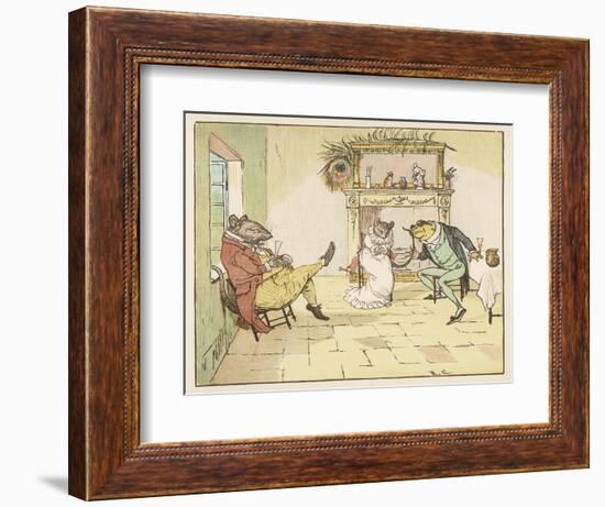 "A Frog He Would A-Wooing Go" 3 of 4-Randolph Caldecott-Framed Art Print