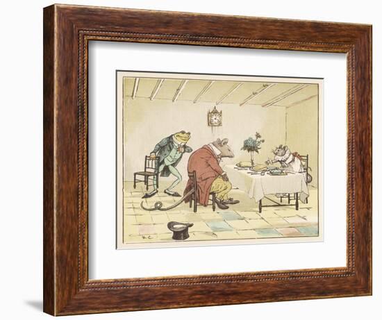 "A Frog He Would A-Wooing Go" 4 of 4-Randolph Caldecott-Framed Art Print