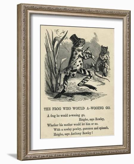 A Frog He Would A-Wooing Go-T. Dalziel-Framed Art Print