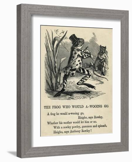 A Frog He Would A-Wooing Go-T. Dalziel-Framed Art Print