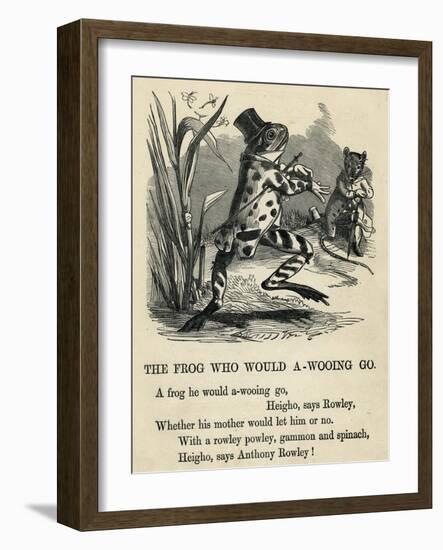 A Frog He Would A-Wooing Go-T. Dalziel-Framed Art Print