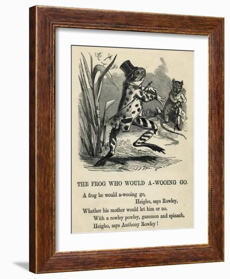 A Frog He Would A-Wooing Go-T. Dalziel-Framed Art Print