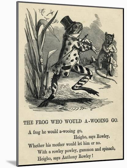 A Frog He Would A-Wooing Go-T. Dalziel-Mounted Art Print