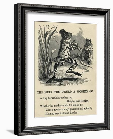 A Frog He Would A-Wooing Go-T. Dalziel-Framed Art Print