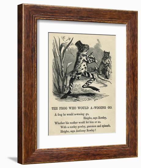 A Frog He Would A-Wooing Go-T. Dalziel-Framed Art Print