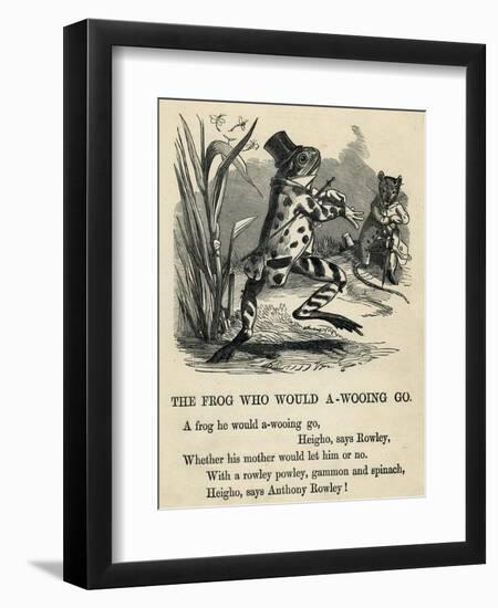 A Frog He Would A-Wooing Go-T. Dalziel-Framed Art Print