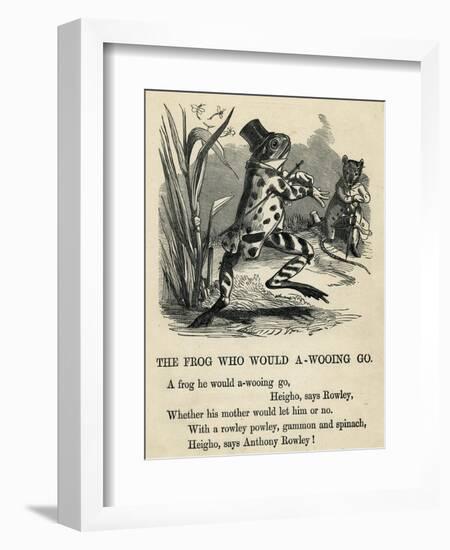 A Frog He Would A-Wooing Go-T. Dalziel-Framed Art Print