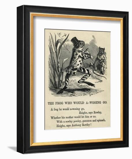 A Frog He Would A-Wooing Go-T. Dalziel-Framed Art Print