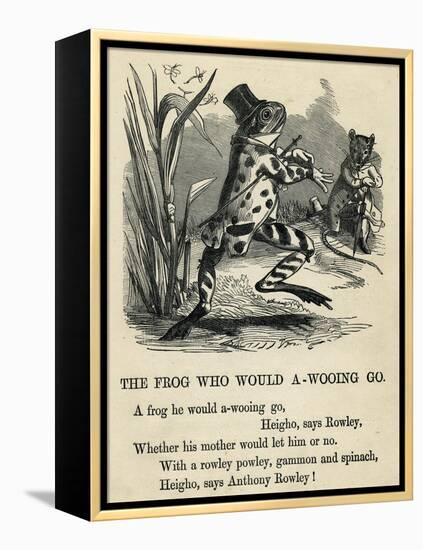 A Frog He Would A-Wooing Go-T. Dalziel-Framed Stretched Canvas