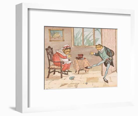 A Frog He Would a Wooing Go-Randolph Caldecott-Framed Giclee Print