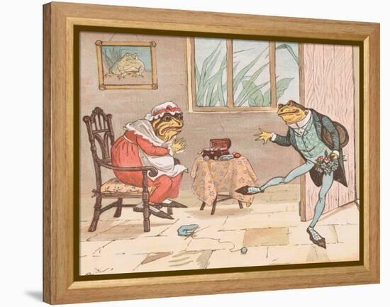 A Frog He Would a Wooing Go-Randolph Caldecott-Framed Premier Image Canvas