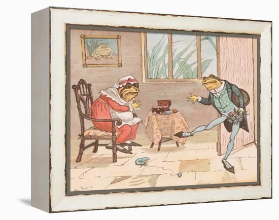 A Frog He Would a Wooing Go-Randolph Caldecott-Framed Premier Image Canvas