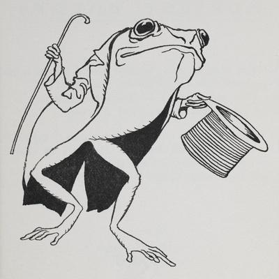 A Frog Wearing Top Hat and Tails, Carrying a Cane' Giclee Print - Arthur  Rackham | Art.com