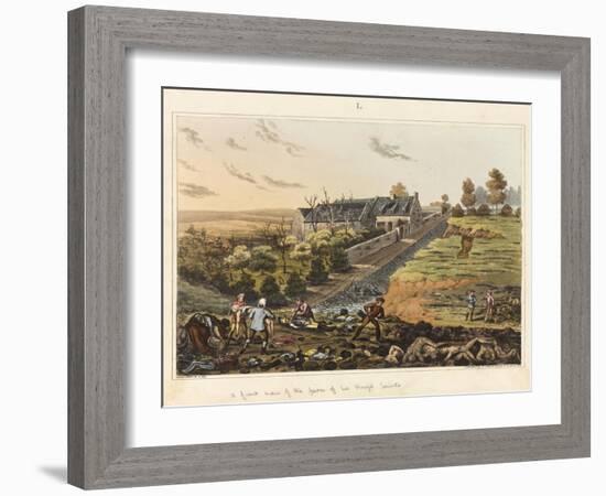 A Front View of the Farm of La Haye Sainte-James Rouse-Framed Giclee Print