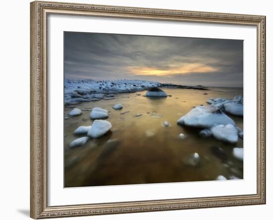 A Frozen, Rusty Bay on Andoya Island in Nordland County, Norway-Stocktrek Images-Framed Photographic Print