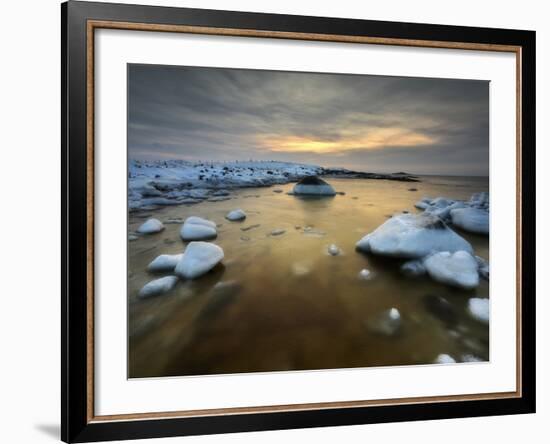 A Frozen, Rusty Bay on Andoya Island in Nordland County, Norway-Stocktrek Images-Framed Photographic Print