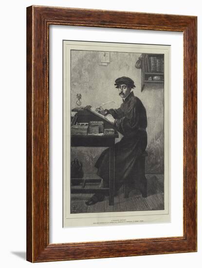 A Fugitive Thought-Henry Stacey Marks-Framed Giclee Print