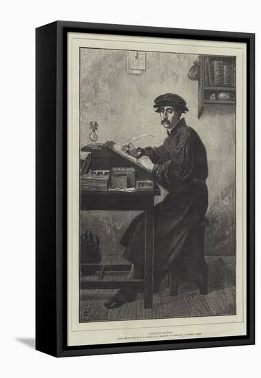 A Fugitive Thought-Henry Stacey Marks-Framed Premier Image Canvas