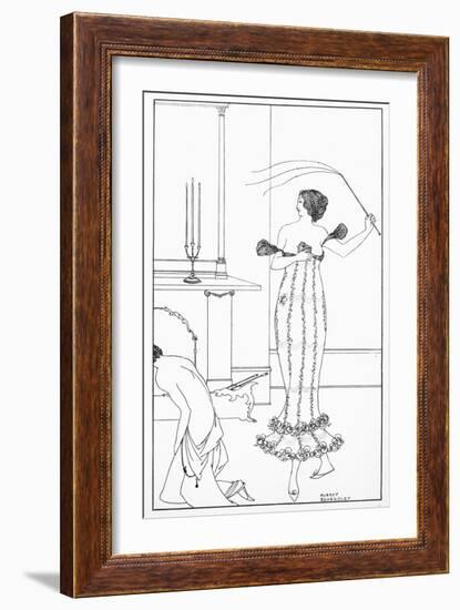 A Full and True Account of Wonderful Mission of Earl Lavender, which Lasted One Night and One Day-Aubrey Beardsley-Framed Giclee Print