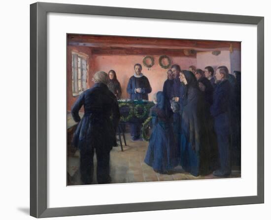 A Funeral, 1891-Anna Ancher-Framed Giclee Print