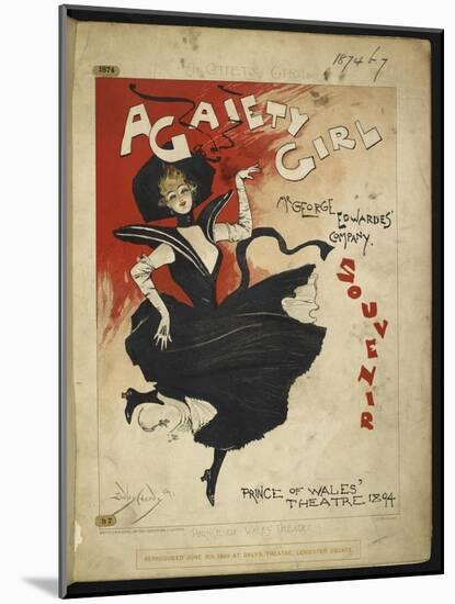 A Gaiety Girl-Dudley Hardy-Mounted Giclee Print