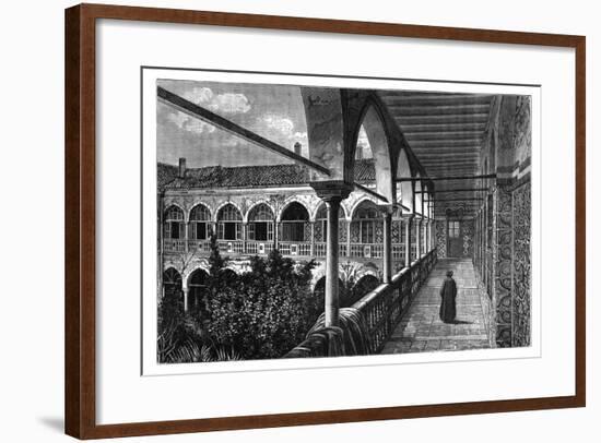 A Gallery in the Palace at Constantine, Algeria, C1890-null-Framed Giclee Print