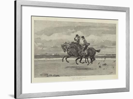 A Gallop on the Sands-Frank Dadd-Framed Giclee Print