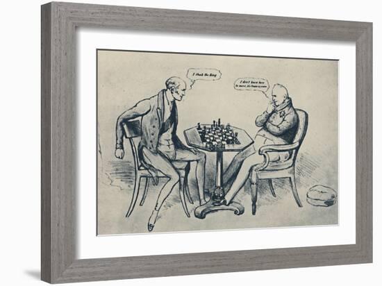 'A Game at Chess: Lord Grey Playing William IV', 1948-John Doyle-Framed Giclee Print