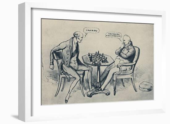 'A Game at Chess: Lord Grey Playing William IV', 1948-John Doyle-Framed Giclee Print