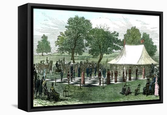 A Game at Chess with Living Pieces, 1882-null-Framed Premier Image Canvas