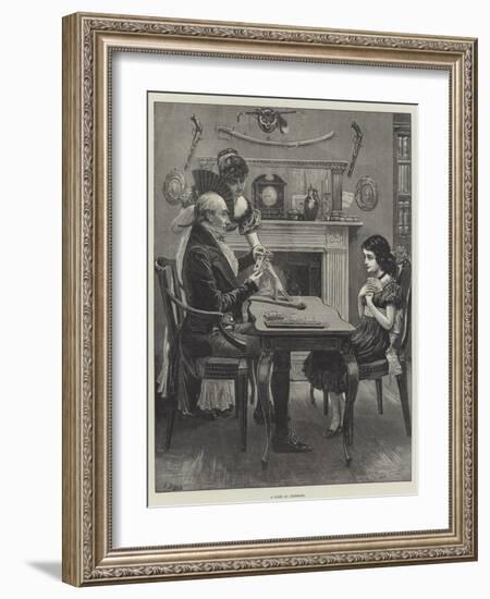 A Game at Cribbage-Frank Dadd-Framed Giclee Print
