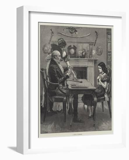 A Game at Cribbage-Frank Dadd-Framed Giclee Print