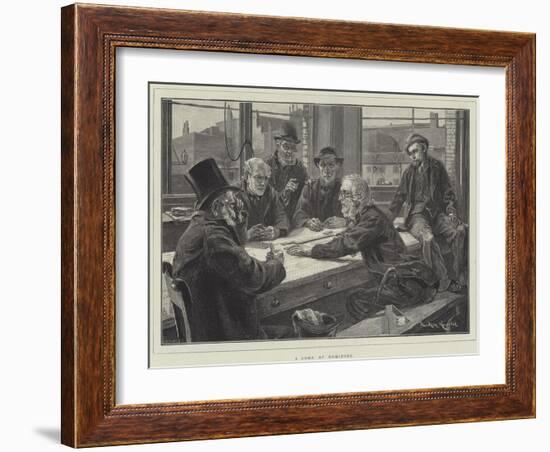 A Game at Dominoes-Davidson Knowles-Framed Giclee Print