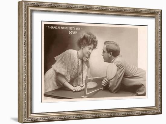 A Game at which Both Wins, Love, Ping Pong-null-Framed Art Print