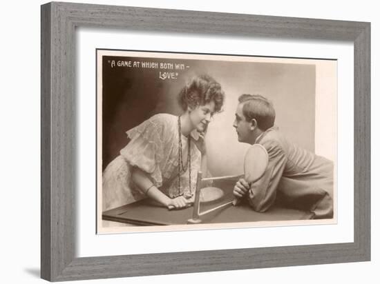 A Game at which Both Wins, Love, Ping Pong-null-Framed Art Print