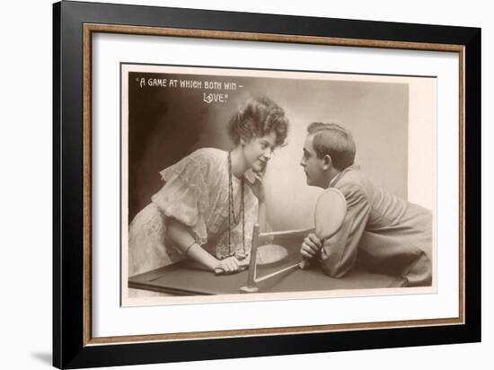 A Game at which Both Wins, Love, Ping Pong-null-Framed Art Print