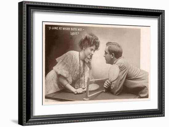 A Game at which Both Wins, Love, Ping Pong-null-Framed Art Print