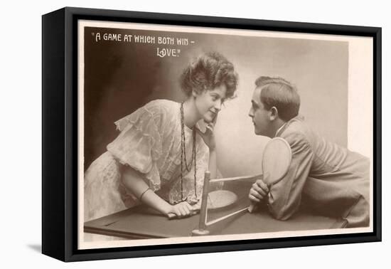 A Game at which Both Wins, Love, Ping Pong-null-Framed Stretched Canvas