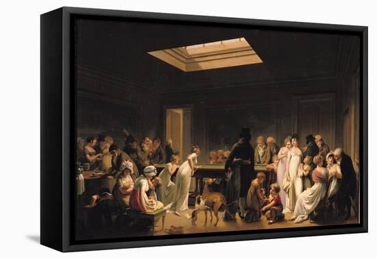 A Game of Billiards, 1807-Louis Leopold Boilly-Framed Premier Image Canvas