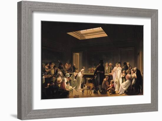 A Game of Billiards, 1807-Louis Leopold Boilly-Framed Giclee Print