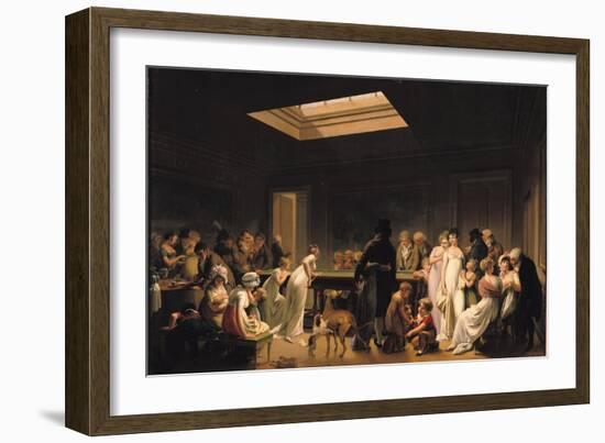 A Game of Billiards, 1807-Louis Leopold Boilly-Framed Giclee Print