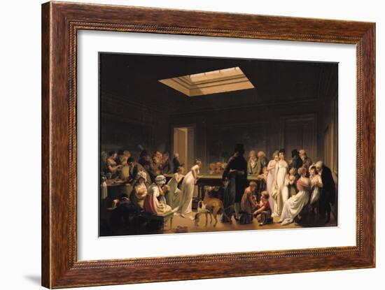 A Game of Billiards, 1807-Louis Leopold Boilly-Framed Giclee Print