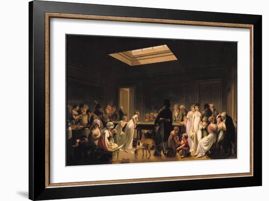 A Game of Billiards, 1807-Louis Leopold Boilly-Framed Giclee Print