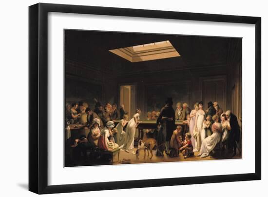 A Game of Billiards, 1807-Louis Leopold Boilly-Framed Giclee Print