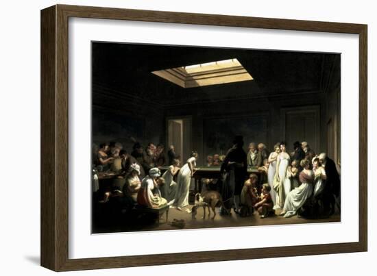 A Game of Billiards-Louis-Leopold Boilly-Framed Art Print