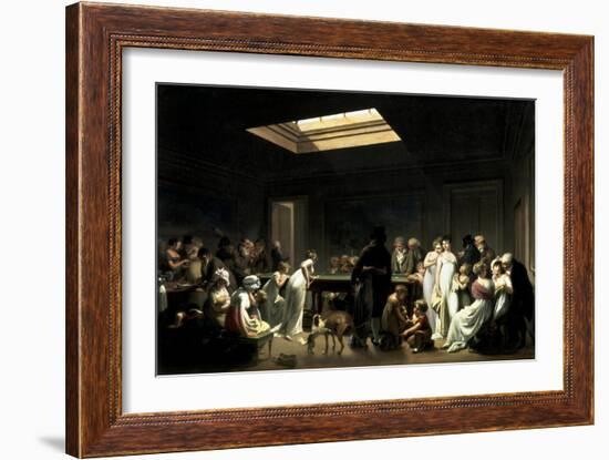 A Game of Billiards-Louis-Leopold Boilly-Framed Art Print