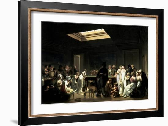 A Game of Billiards-Louis-Leopold Boilly-Framed Art Print