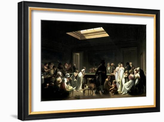 A Game of Billiards-Louis-Leopold Boilly-Framed Art Print