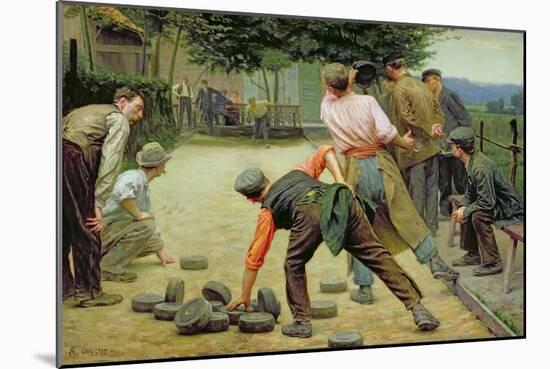 A Game of Bourles in Flanders, 1911-Remy Cogghe-Mounted Giclee Print